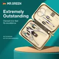 MR.GREEN – ensemble de manucure en acier inoxydable pour homme et femme avec étui de voyage pour