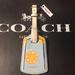 Coach Accessories | Coach - Luggage Tag With Orange Print (Nwt) | Color: Blue/Orange/White | Size: Os