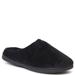 Dearfoams Darcy Velour Clog with Quilted Cuff - Womens L Black Slipper Medium