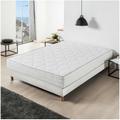 Hyvyys Ensemble Matelas ressorts + Sommier tapissier 140 x 190 cm - Confort équilibré - Epaisseur