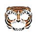 Tinsley Transfers Wild Jungle Animal Bengal Tiger Face Tattoo Costume Accessory