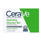 CeraVe Hydrating Cleanser Bar | Soap-Free Body and Facial Cleanser with 5% Cerave Moisturizing Cream | Fragrance-Free | Single Bar 4.5 Ounce