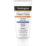 Neutrogena Clear Face Liquid Lotion Sunscreen for Acne-Prone Skin Broad Spectrum SPF 50 UVA/UVB 3 fl. oz 1 ea (Pack of 3)