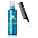 Salerm Cosmetics 21 Express Spray Instant All-In-One Conditioner (w/ Sleek Comb) Salerm21 B5 Hair Conditioner Silk Protein (5.04 oz / 150 ml)
