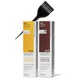 Zotos Age Beautiful Anti-Aging Haircolor Permanent Liqui-Creme Hair Color (w/Sleek Brush) Liquid Cream Dye 100% Gray Coverage Agebeautiful (7N Dark Blonde)