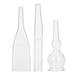 Kritne Blackhead Removal Machine Accessories 3PCS/Set Glass Pipes for Blackhead Removal Face Cleanser Beauty Machine Vacuum Accessories Vacuum Blackhead Glass Pipes