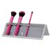 Moda Brush Complexion Perfection 4pc Travel Sized Pink Makeup Brush Flip Kit