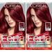 L Oreal Paris Feria Multi-Faceted Shimmering Permanent Hair Color Dye R57 Intense Medium Auburn 2 Pack