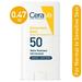 CeraVe Mineral Sunscreen Stick SPF 50 Body & Face Sunblock for Sensitive Skin Kids & Adults 0.47 oz