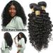 Benehair Malaysian Virgin Human Hair Extensions Deep Wave Hair Weave Weft Black Women 3 Bundles 300G 26 28 30 8A