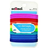 Scunci No Damage Hair Elastics Assorted Colors 18 ea (Pack of 2)