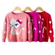 Pull chaud imprimé dessin animé pour enfants tricots pour bébés filles pulls pour enfants