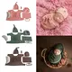 KLV-Chapeau à nœud rond doux pour bébé bandeau de sauna oreiller pour nouveau-né accessoires