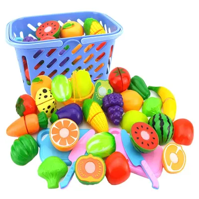 Ensemble de petits jouets de fruits et légumes jouets de découpe jouets de simulation de cuisine