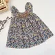 Robes d'été en coton et lin pour bébés filles vêtements de princesse pour filles marque Ins robe