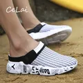 CeLai-Chaussures d'été en maille pour hommes sandales de plage pantoufles sabots de rencontre