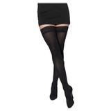 843 Soft Opaque Open Toe Thigh Highs w/ Grip Top - 30-40 mmHg Short Sig843N-OT