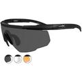 Wiley X Saber Advanced Sunglasses, Interchangeable Grey/Clear/Rust Lens / Matte Black Frame - 308