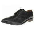LN LUCIANO NATAZZI Mens Full Leather Wingtip Oxford Lace-Up Dress Shoe SL301 Black