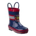 Rugged Bear Boy's Plastic Patch Rain Boots