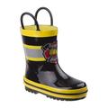 Rugged Bear Boy's Plastic Patch Rain Boots