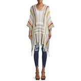 Time and Tru Multi Stripe Crochet Poncho