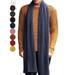 GustaveDesign Large Soft Pure Cashmere Scarves for Men & Women Winter Warm Infinity Scarves Set Blanket Scarf Pure Color "Navy"