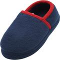 Norty Little Kid / Big Kid Boy's Fleece Memory Foam Slip On Indoor Slippers Shoe 40840-1MUSLittleKid Navy/Red