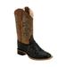 Old West Children's Faux Horn Back Gator Print Boots