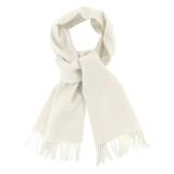 Biagio 100% Wool NECK Scarf Solid Cream Color Scarve for Men or Women