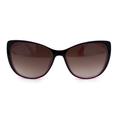 Womens Mod Oversize Cat Eye Plastic Sunglasses Black Pink Brown