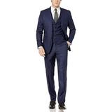 Adam Baker Mens V0177 Slim Fit 3-Piece Suit Set - Indigo - 38R