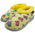 Norty Little Kid / Big Kid Girl's Fleece Memory Foam Slip On Indoor Slippers Sho 40865-3MUSLittleKid Yellow Birds