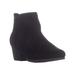 Aqua Tammy Ankle Boots, Black Suede, 8.5 US / 39.5 EU