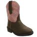 Toddler's Western Light Up Boot Brown/Pink