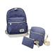 3Pcs/Sets Canvas School Backpacks for College, Travel Scatchel Rucksack Backpacks for Middle School, Student Durable School Backpack for Teens, UCOLo104BU
