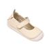 L`Amour Baby Girls Cream Hook and Loop Sporty Mary Jane Shoes