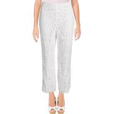 Lauren Ralph Lauren Womens Leodir Scalloped Lace Overlay Straight Leg Pants