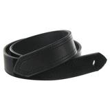 Boston Leather 1.5in. Hook and Loop Tipped Leather Belt - Black - 30