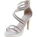 Top Moda Dressy Formal Sandals High Heel Ankle Strap Open Toe Sandals