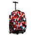 J World Sunrise Rolling Backpack, Red Cubes