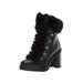 Guess Womens Galway Leather Round Toe Ankle Combat Boots