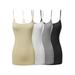 FashionOutfit Women's Basic Solid Long Length Adjustable Spaghetti Strap Tank Top