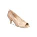 Karen Scott Womens Leather Peep Toe Classic Pumps