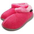 Norty Toddler Girl's Kids Fleece Memory Foam Slip On Indoor Slippers Shoe 40863-6MUSToddler Hot Pink