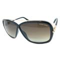 Tom Ford TF455 01K Brenda - Shiny Black/Brown Gradient by Tom Ford for Women - 62-5-130 mm Sunglasses
