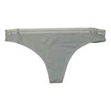 Jockey Allure Solid Color Luxuriously Soft Cotton Thong Panty Light Linen Green XL