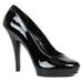 Ellie Shoes E-521-Femme-W 5 Heel Wide Width Pump Black PU / 6
