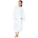 Cotton Honeycomb Waffle Weave Robe w/ Kimono Collar & 2 Patch Pockets