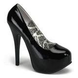 TEEZE-06W, 5 3/4" Heel, 1 3/4" Hidden Platform Pump Shoes